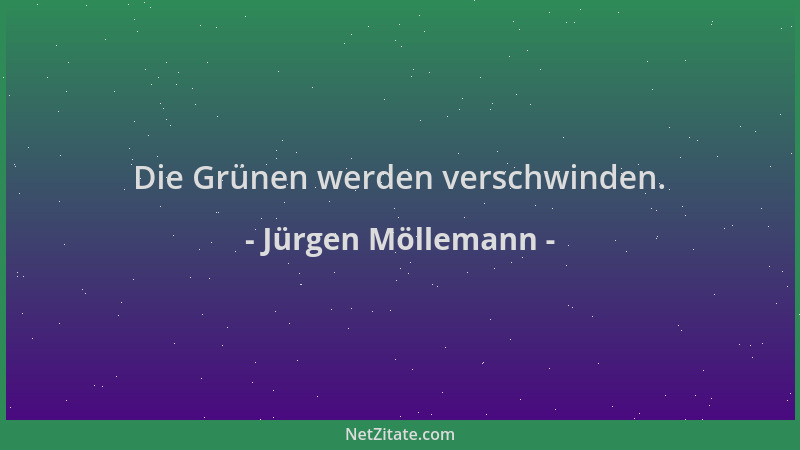 Jürgen Möllemann - Die Grünen werden verschwinden....