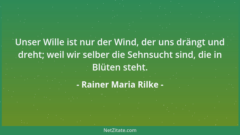 Rainer Maria Rilke - Es muss eine Zeit für mich kommen, mit meinem Erleben allein zu sein, ihm zu gehören, es umzubilden, d...