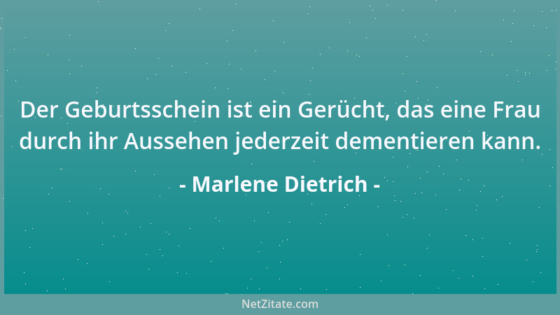 Marlene Dietrich - Ich liebe das Kochen und das Füttern....