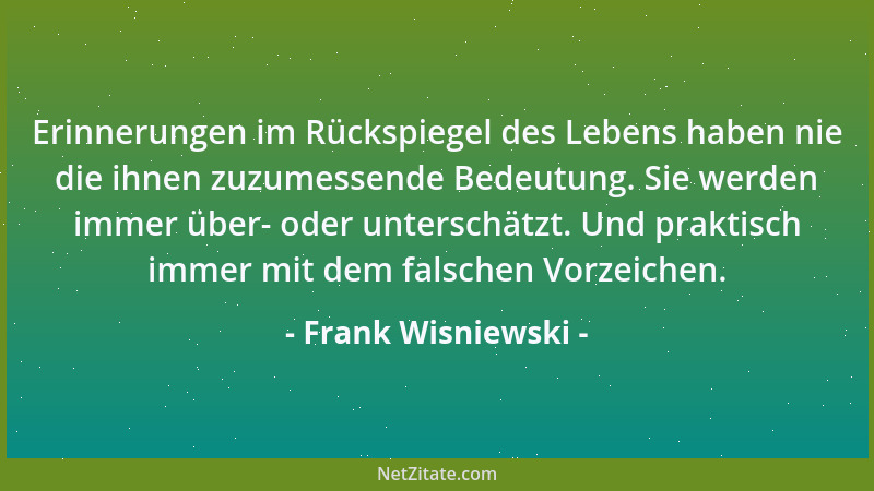 Frank Wisniewski - Im Zuge der überlebensnotwendigen genetischen Selektion im 21. Jahrhundert bekommt Homo sapiens zunehmen...