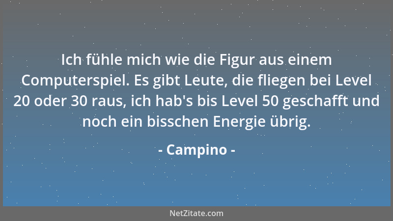 Campino - Du darfst dich nie verbiegen, jede Lüge springt dir irgendwann ins Gesicht....