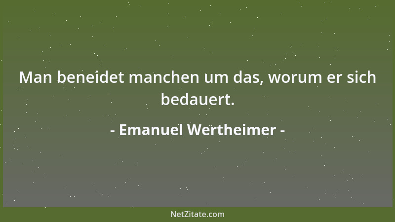 Emanuel Wertheimer - Kain und Abel bilden so ziemlich den ganzen Inhalt der Weltgeschichte....