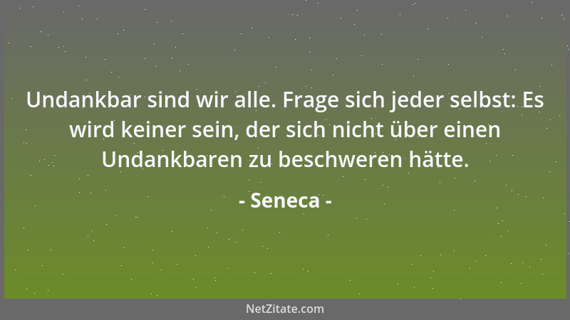 Seneca - Alles ist fremdes Gut, nur die Zeit ist unser Eigen....