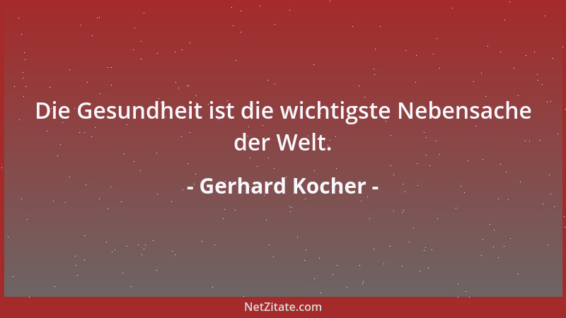 Gerhard Kocher - Der Erfolg in der Politik beruht auf 10 Prozent Inspiration, 60 Prozent Transpiration und 30 Prozent Konsp...