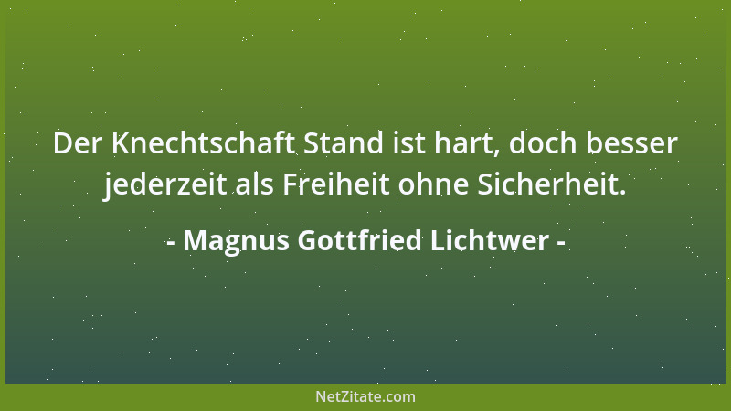 Magnus Gottfried Lichtwer - So ein Lied, das Stein erweichen, Menschen rasend machen kann....