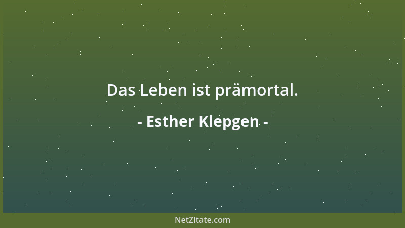 Esther Klepgen - Rückgrat ist ein schmaler Grat....