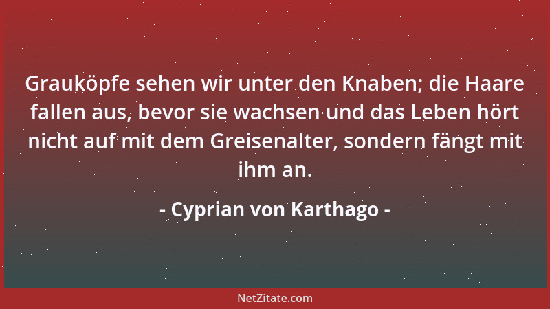 Cyprian von Karthago - Außerhalb der Kirche gibt es keine Erlösung. Extra ecclesiam nulla salus....