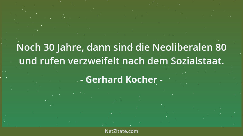 Gerhard Kocher - Am meisten gespart haben wir beim Denken....