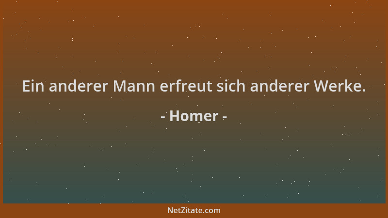 Homer - Ein anderer Mann erfreut sich anderer Werke....