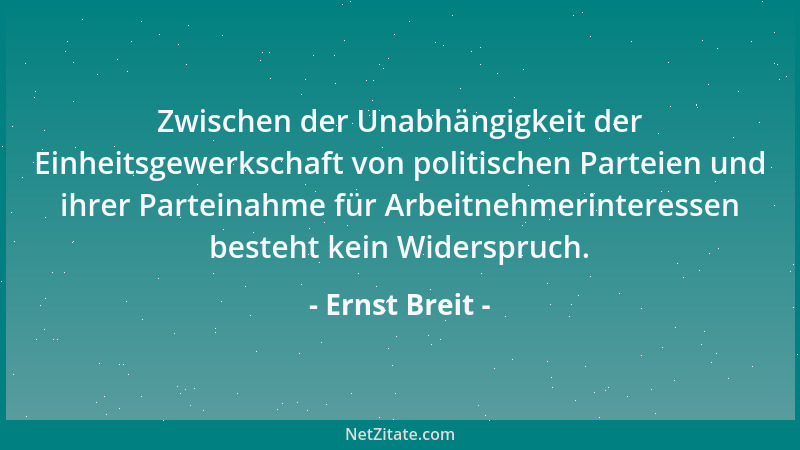 Ernst Breit - Zwischen der Unabhängigkeit der Einheitsgewerkschaft von politischen Parteien und ihrer Parteinahme für Arbei...