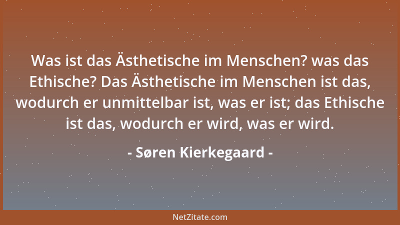 Søren Kierkegaard - Mein Kummer ist meine Ritterburg, welche wie ein Adlernest hoch oben auf des Berges Gipfel in den Wolke...