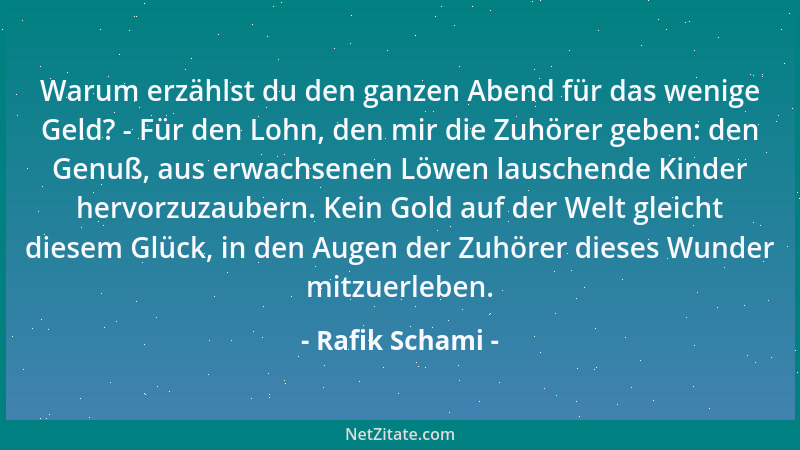 Rafik Schami - Der Tod begleitet das Leben wie der Schatten das Licht....