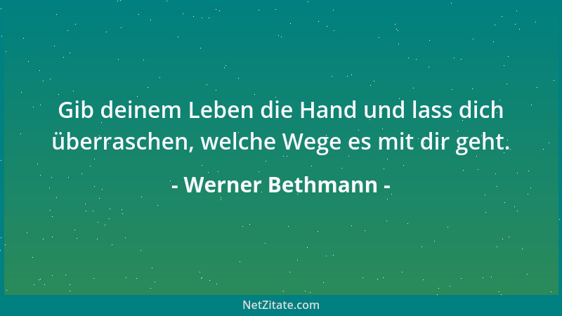 Werner Bethmann - Harmonie... entsteht nicht durch Gleichheit, sondern durch die perfekte Ergänzung....