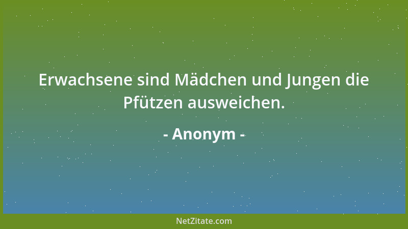 Anonym - Weisheit ist nicht übertragbar....