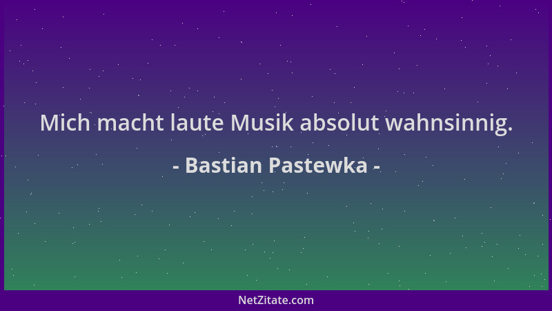 Bastian Pastewka - Mich macht laute Musik absolut wahnsinnig....