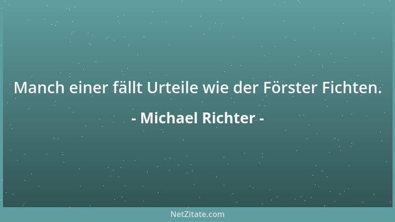Michael Richter - Fehlende Meinungen ändern sich nur langsam....