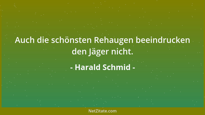 Harald Schmid - Auch die schönsten Rehaugen beeindrucken den Jäger nicht....