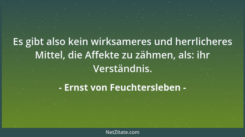 Ernst von Feuchtersleben - Wie lange suchst du dein Ziel? Erstreb ' es! Das Leben liegt vor dir: erleb ' es!...