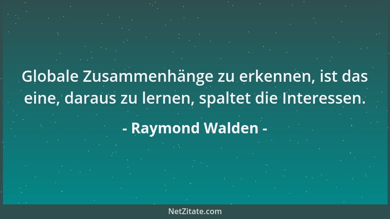 Raymond Walden -  "Im Namen des Volkes... " ist schon viel geschehen....