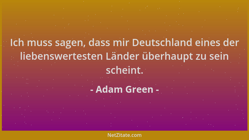 Adam Green - Ich muss sagen, dass mir Deutschland eines der liebenswertesten Länder überhaupt zu sein scheint....
