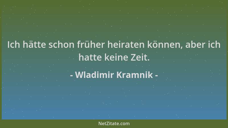 Wladimir Kramnik - Ich hätte schon früher heiraten können, aber ich hatte keine Zeit....