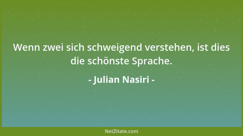 Julian Nasiri - Das Alleinsein ist die Schönste aller Grausamkeiten, welche es im Leben zu bestehen gilt....