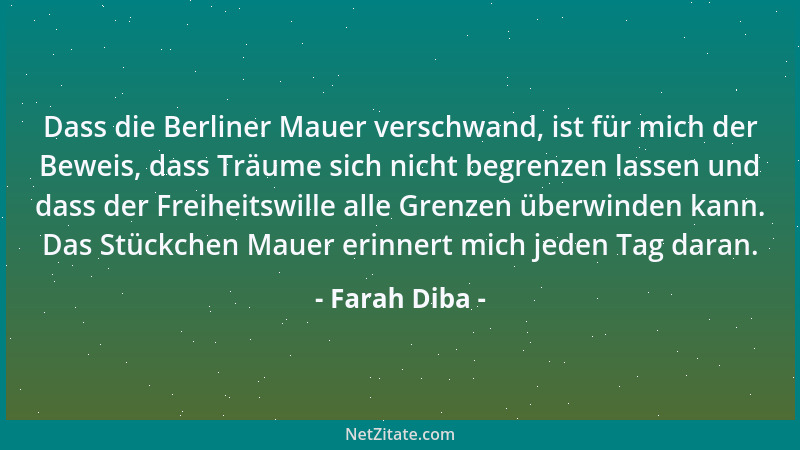 Farah Diba - Einen Unschuldigen zu töten, ist eine Sünde. Das ist, als würde man die ganze Welt töten....