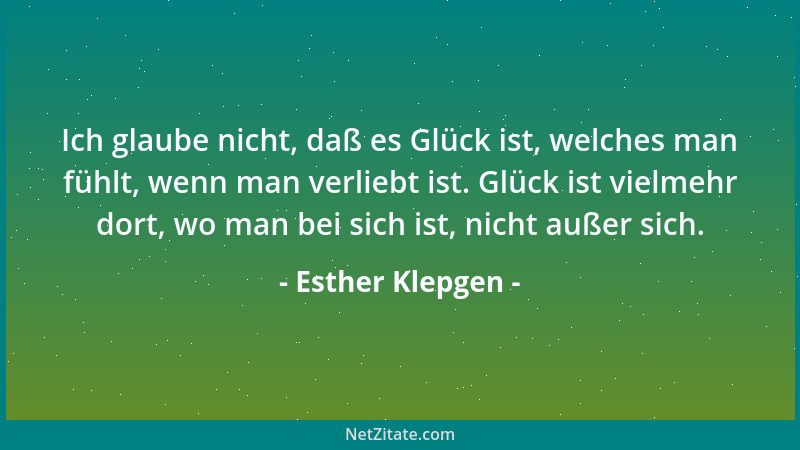 Esther Klepgen - Aphorismen sind Konklusionen aus den Prämissen des Lebens....