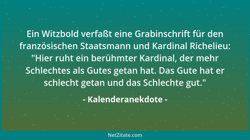 Kalenderanekdote - Den Grabstein des amerikanischen Komikers W.C. Fields, der schon immer ein Freund des schwarzen Humors w...