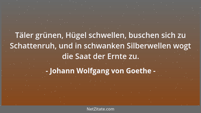 Johann Wolfgang von Goethe - Nicht allein das Angeborene, sondern auch das Erworbene ist der Mensch....