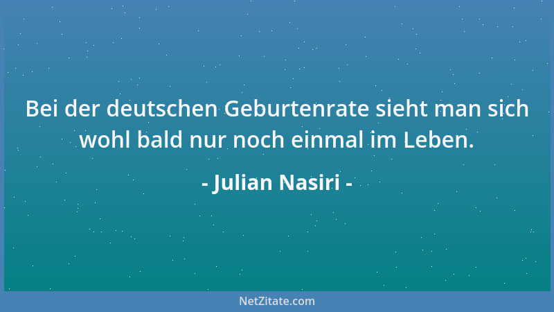Julian Nasiri - Wollen und Sein sind sich spinnefeind....
