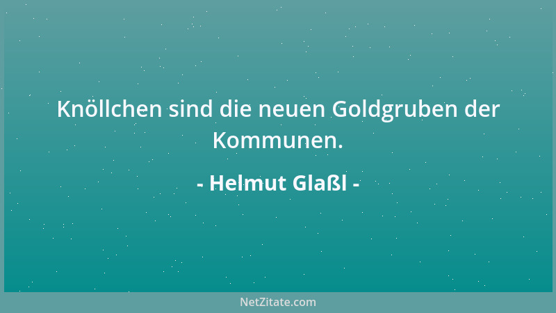 Helmut Glaßl - Knöllchen sind die neuen Goldgruben der Kommunen....