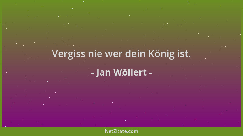 Jan Wöllert - Vergiss nie wer dein König ist....