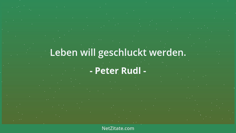 Peter Rudl - Meister: einer, der selbst aus dem Sterben noch einen Höhepunkt herausholt. Na dann....