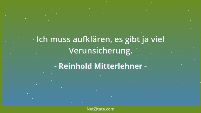 Reinhold Mitterlehner - Ich muss aufklären, es gibt ja viel Verunsicherung....