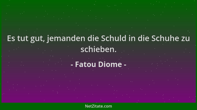 Fatou Diome - Es tut gut, jemanden die Schuld in die Schuhe zu schieben....