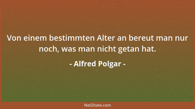 Alfred Polgar - Erfahrung verbessert unsere Einsicht, ohne unsere Absichten zu verändern....