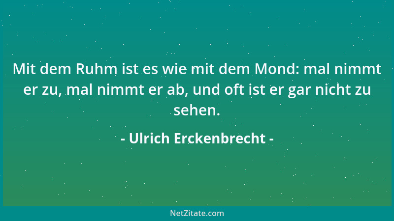 Ulrich Erckenbrecht - Die meisten sind Banalerotiker....