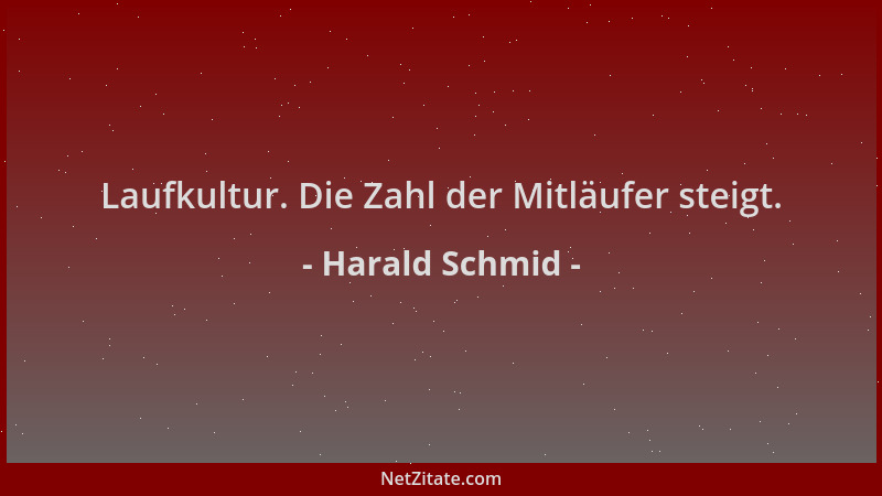 Harald Schmid - Laufkultur. Die Zahl der Mitläufer steigt....