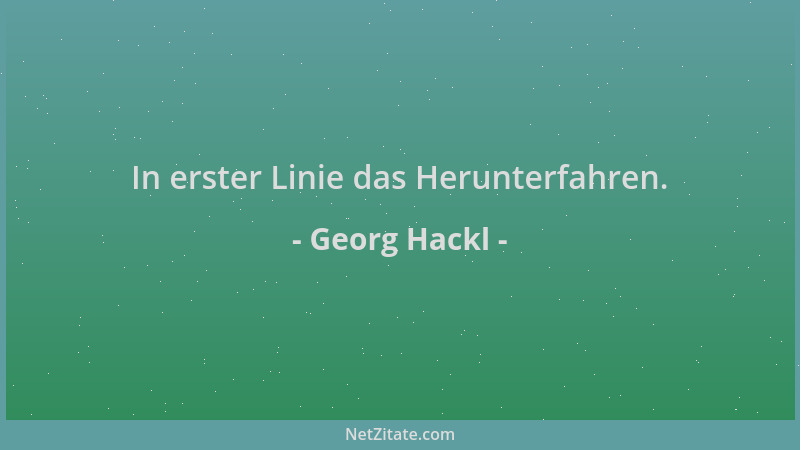 Georg Hackl - In erster Linie das Herunterfahren....