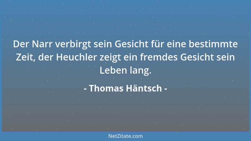 Thomas Häntsch - Die Religion wird dem Volk als Schild verkauft, den Mächtigen ist sie das Schwert....
