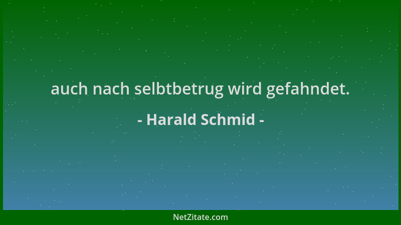 Harald Schmid - auch nach selbtbetrug wird gefahndet....