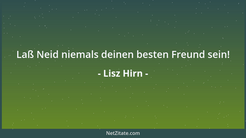 Lisz Hirn - Laß Neid niemals deinen besten Freund sein!...