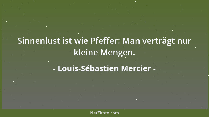 Louis-Sébastien Mercier - Die Extreme berühren sich....