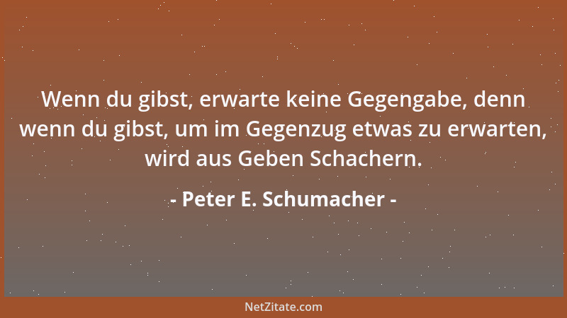 Peter E. Schumacher - Ob außen vor das Gegenteil von mittendrin ist, wage ich zu bezweifeln, denn ich war nie so mittendrin...