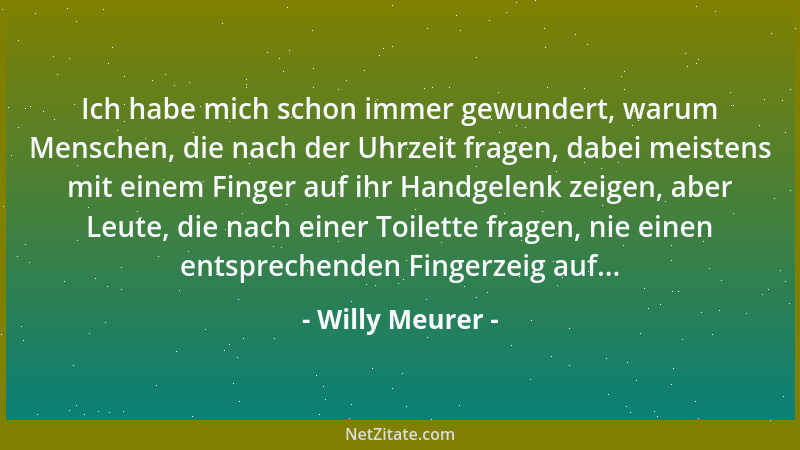 Willy Meurer - Die Sprache des Geldes ist international; niemand schert sich um ihre Grammatik....