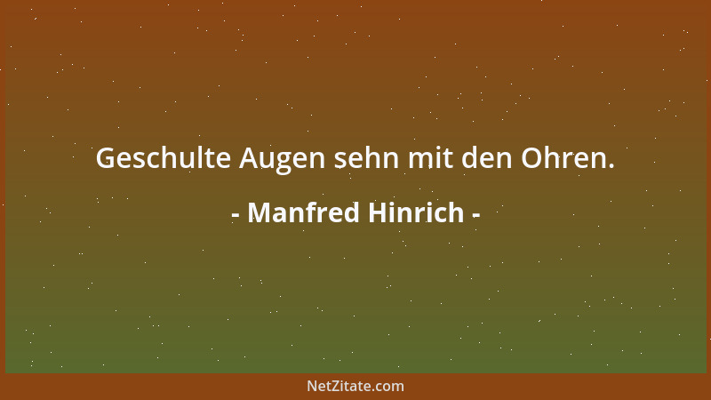 Manfred Hinrich - Feinde gehören zur Gruppe der Sogenannten....
