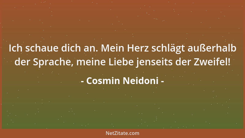 Cosmin Neidoni - Die Welt scheint mir absurd zu sein. Nur die Möglichkeit, daß man sie sich anders vorstellen kann, macht s...