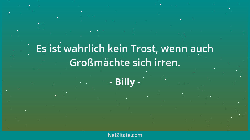 Billy - Was der Säufer tut, macht der Sport wieder gut....