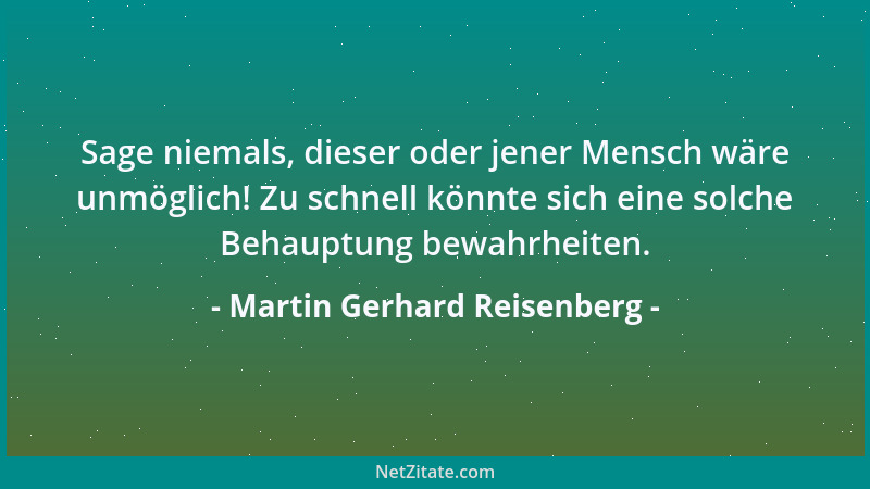 Martin Gerhard Reisenberg - Träume sollten keine Wirklichkeiten verhindern....
